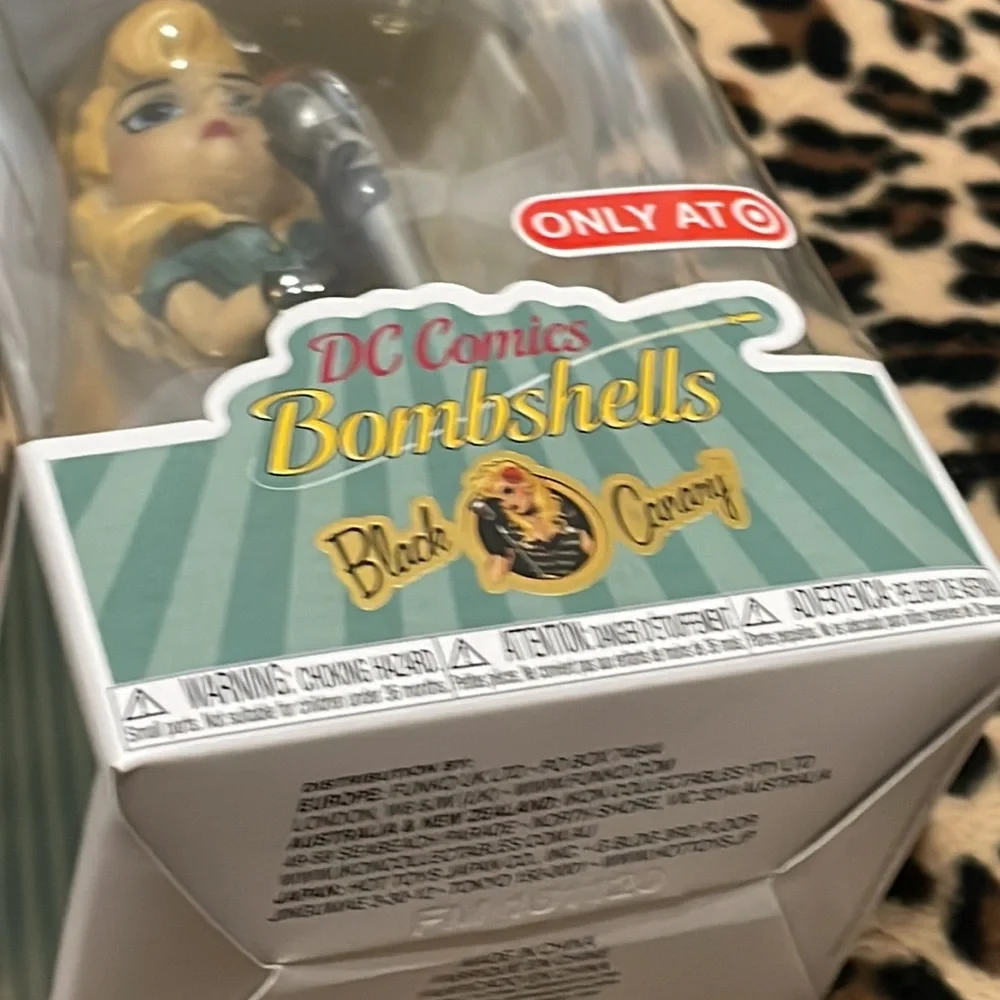 FUNKO Rock Candy DC Comics Bombshells Black Canary Doll 🌹Rockabilly Pin-up Rose - Picture 15 of 15